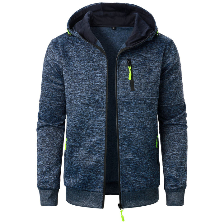 Herren Sportliche Kapuzenjacke mit innovativem Strukturdesign und praktischen Taschen Echoarchiv