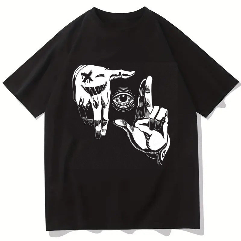 Damen T-Shirt mit künstlerischem Floral-Motiv und lässigem Schnitt Echo Archiv