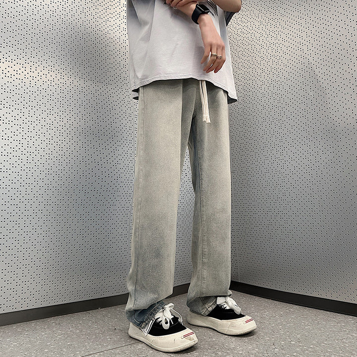 Herren weite Cargo-Jeans mit elastischem Bund und praktischen Taschen Echoarchiv