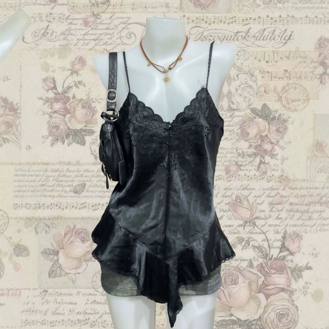 Damen elegantes Nachtkleid mit romantischem Spitzenbesatz Echo Archiv