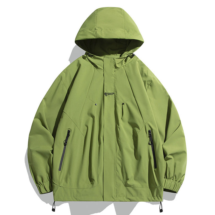 Unisex Funktionsjacke mit wasserabweisenden Eigenschaften und verstellbarem Kapuzenkragen Echoarchiv