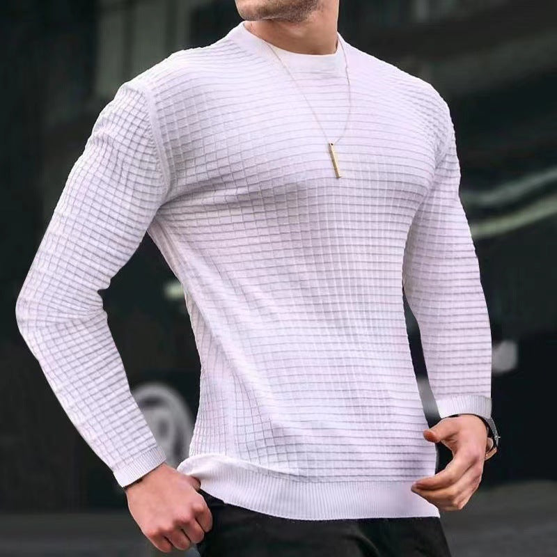 Herren strukturiertes Langarmshirt Echoarchiv