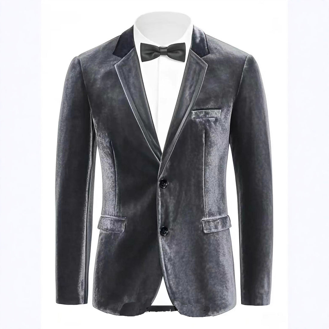 Herren edler Samt Blazer mit Finesse – Tianoro