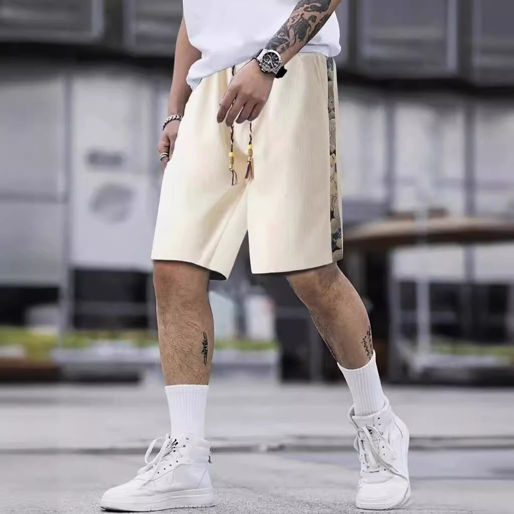 Herren lässige Shorts mit kontrastierenden seitlichen Mustern Echoarchiv