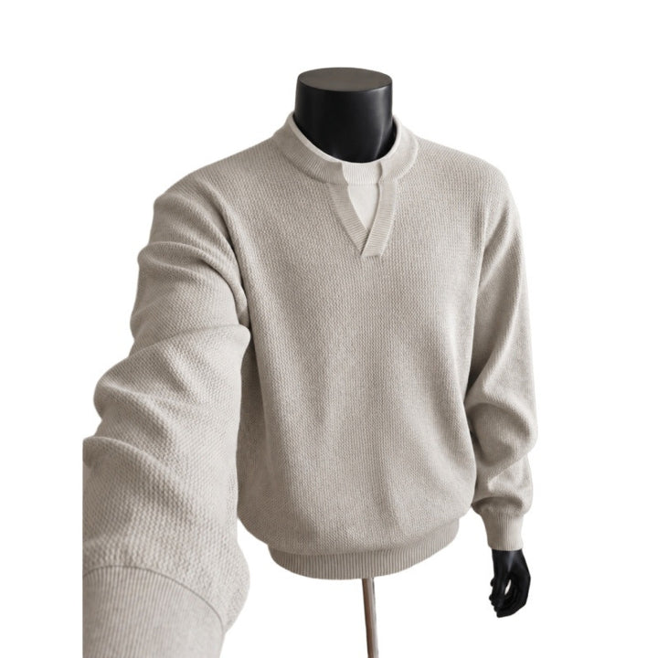 Herren Hochwertiger Strickpullover Echo Archiv
