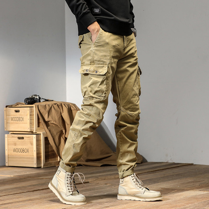 Herren Cargo-Hose mit vielseitigen Taschen und robustem Design Echoarchiv