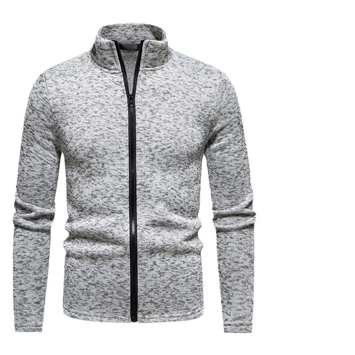 Herren Fleecejacke mit Stehkragen und durchgehendem Reißverschluss Echoarchiv