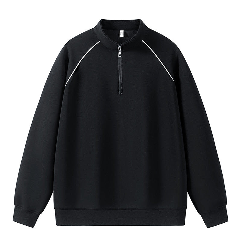 Herren sportlicher Pullover mit kurzer Reißverschlussöffnung Echoarchiv