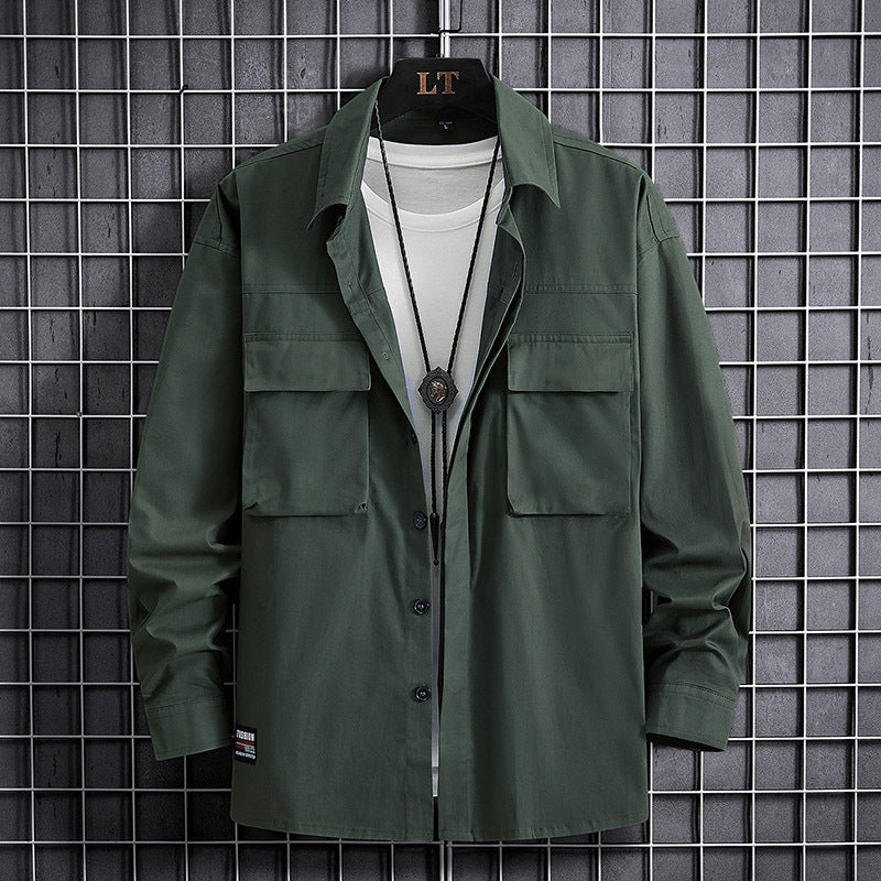 Herren Utility-Hemdjacke mit praktischen Taschen Echoarchiv