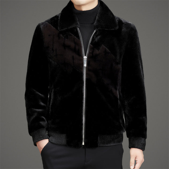 Herren modische Fleecejacke mit klassischem Kragen und wasserabweisender Beschichtung Echoarchiv