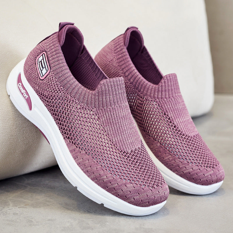Damen Atmungsaktive Slip-On Sneakers mit weichem Stretch-Obermaterial Echo Archiv