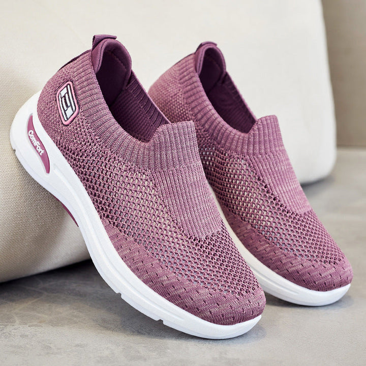 Damen Atmungsaktive Slip-On Sneakers mit weichem Stretch-Obermaterial Echo Archiv