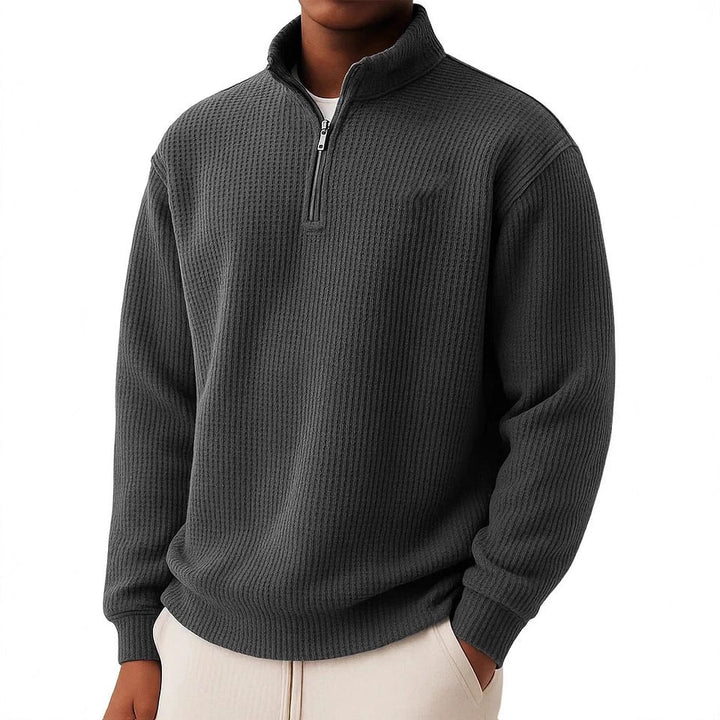 Herren Hochwertiger Pullover mit Reißverschluss Echoarchiv
