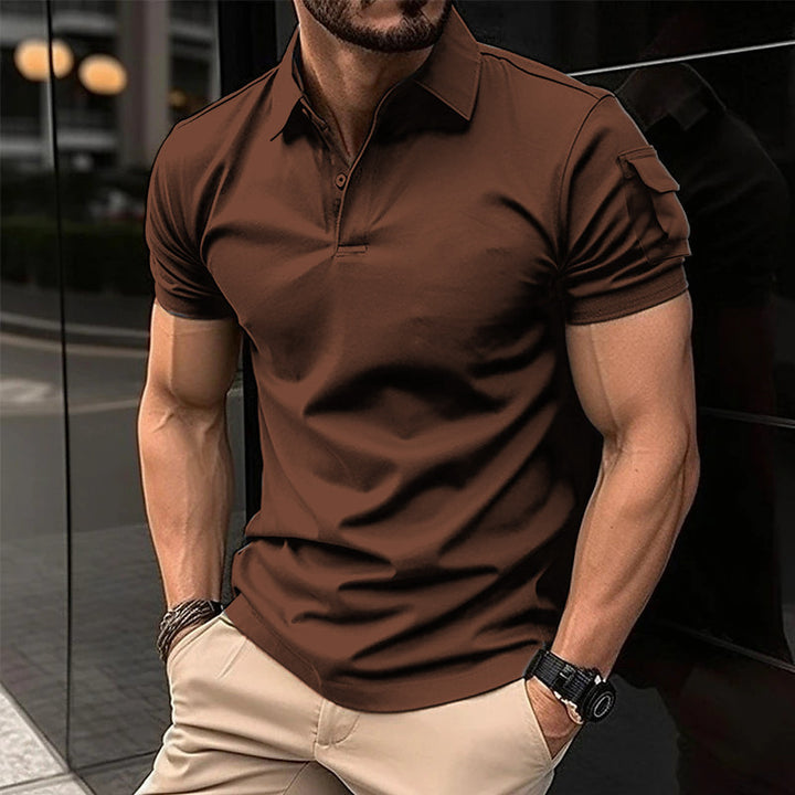 Herren Polohemd mit innovativem sportlichem Design Echoarchiv