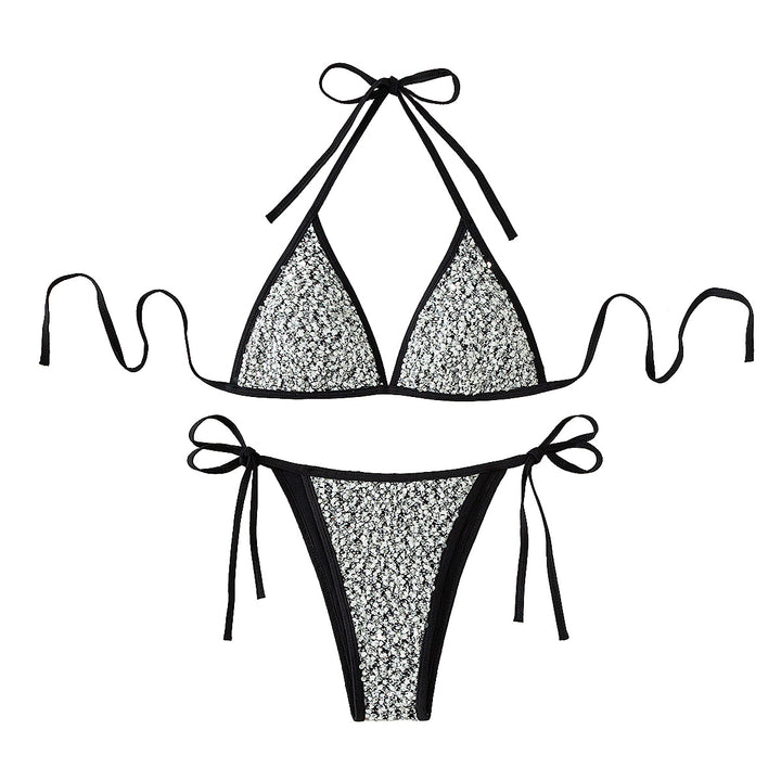Damen Triangel-Bikini mit funkelndem Detail Echo Archiv