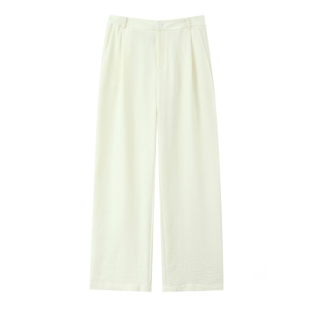 Damen Leicht fallende Highwaist Palazzohose mit weitem Bein und Bügelfalte Echo Archiv