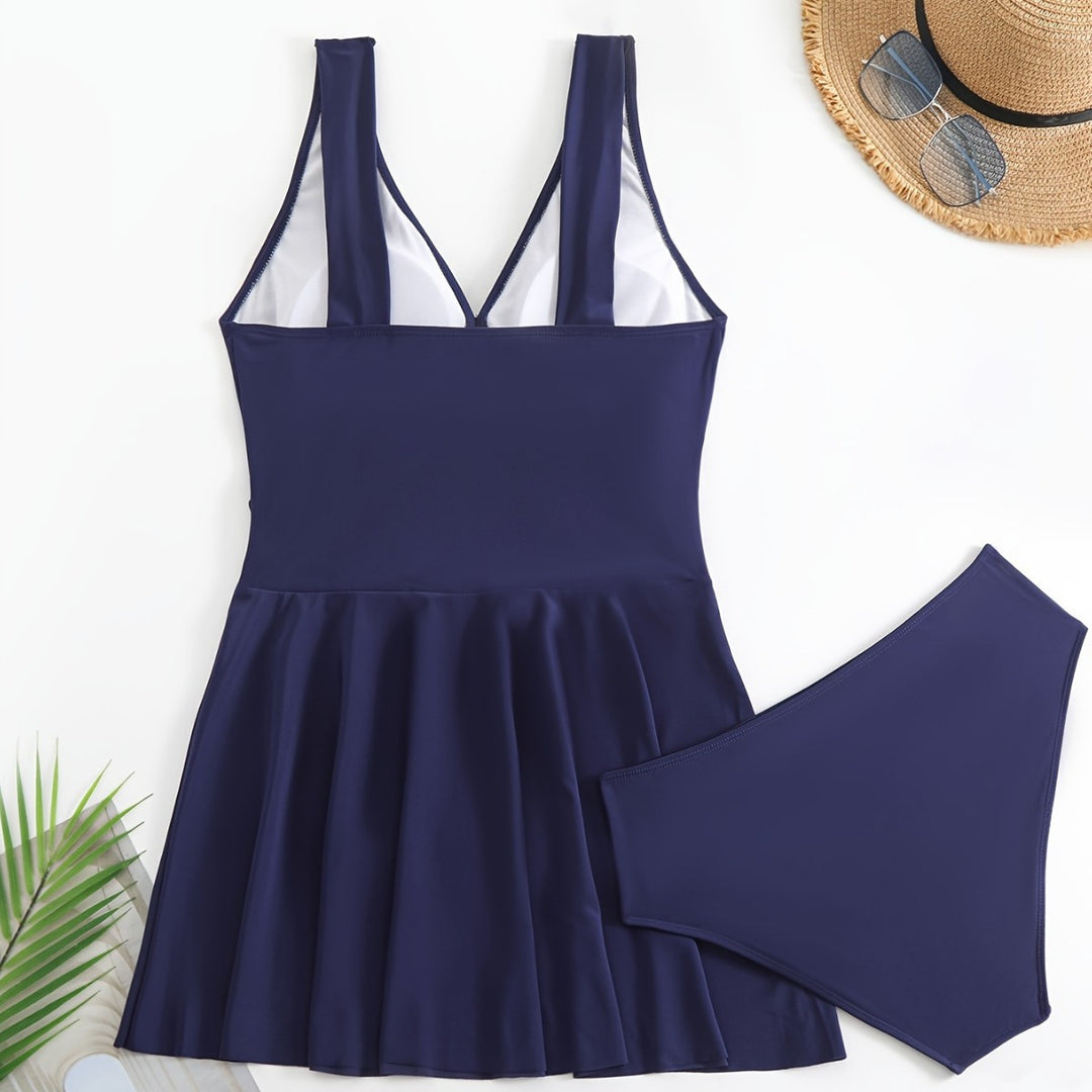 Damen Schwimmunterkleid mit modischem Rock Echo Archiv