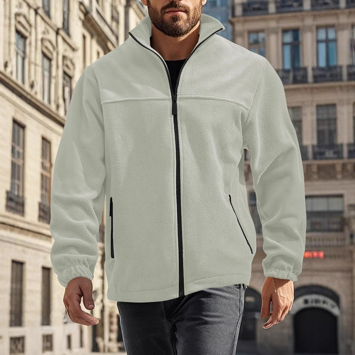 Herren Fleecejacke mit hohem Kragen Echoarchiv