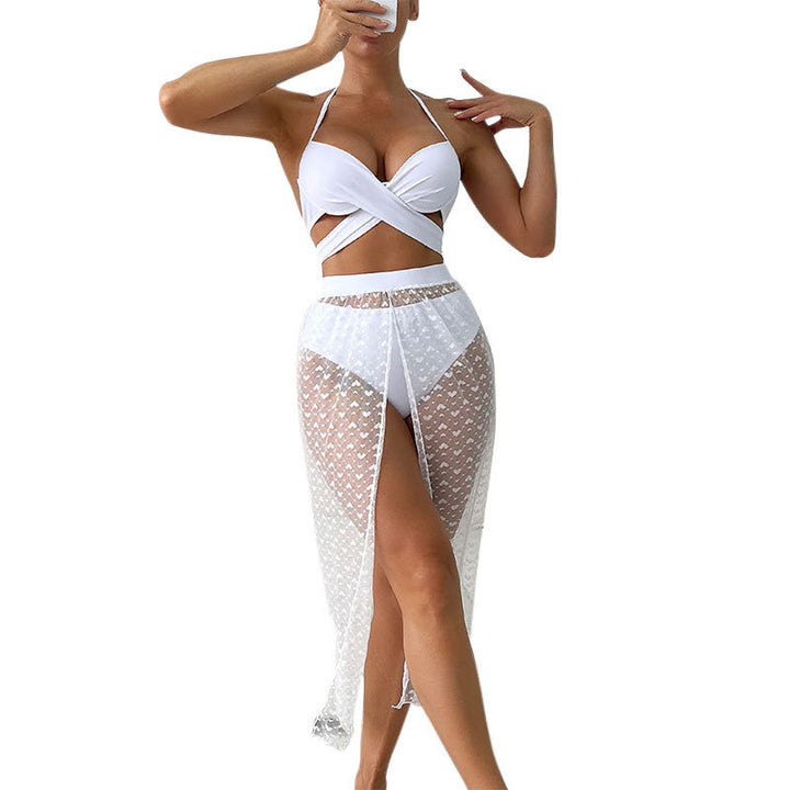 Damen Set aus Bikini und transparentem Maxirock Echo Archiv