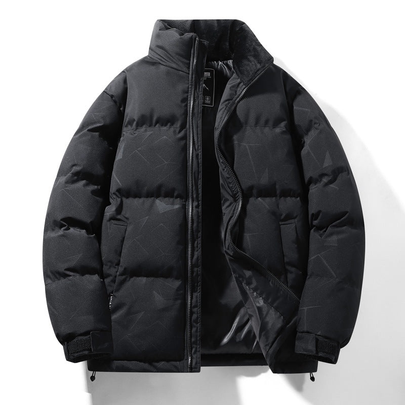 Herren gesteppte Winterjacke mit hohem Kragen und isolierender Fütterung Echoarchiv