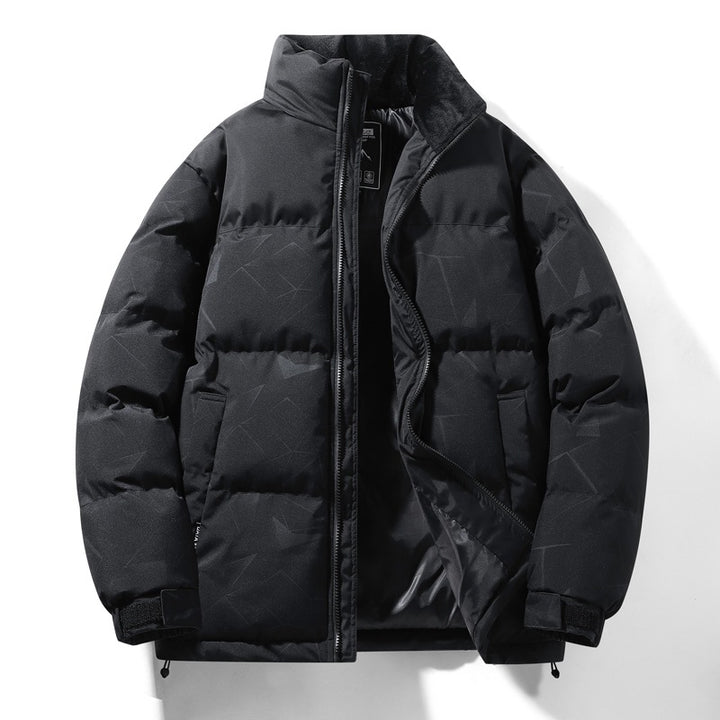 Herren gesteppte Winterjacke mit hohem Kragen und isolierender Fütterung Echoarchiv