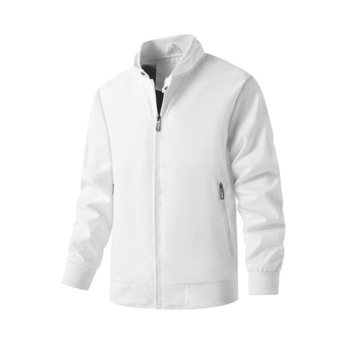 Herren Aviator-inspirierte Windbreaker-Bomberjacke mit Stehkragen und Mesh-Innenfutter Echoarchiv