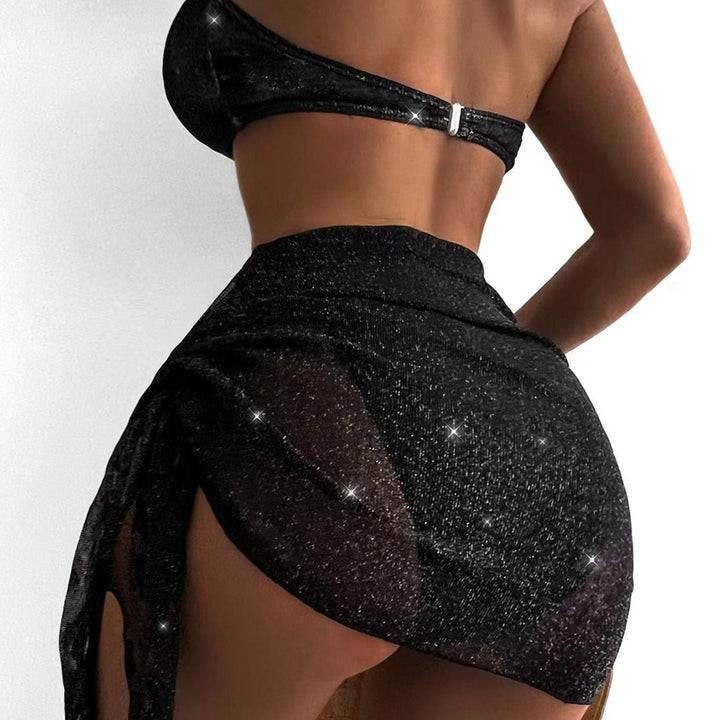 Damen Glamouröser Bandeau-Bikini mit Glitzer-Details Echo Archiv