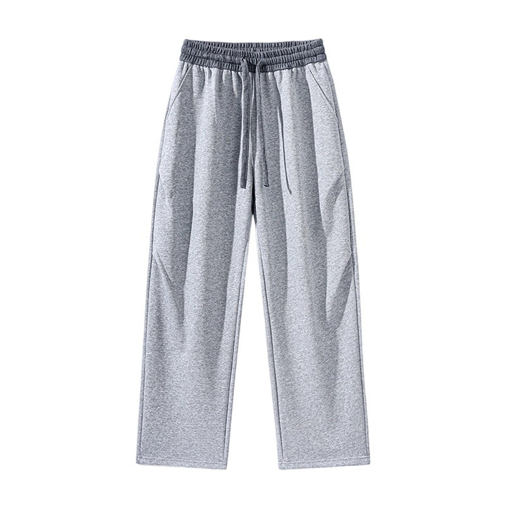 Herren Gerade geschnittene Lounge-Jogginghose mit elastischem Kordelbund & Seitentaschen Echoarchiv