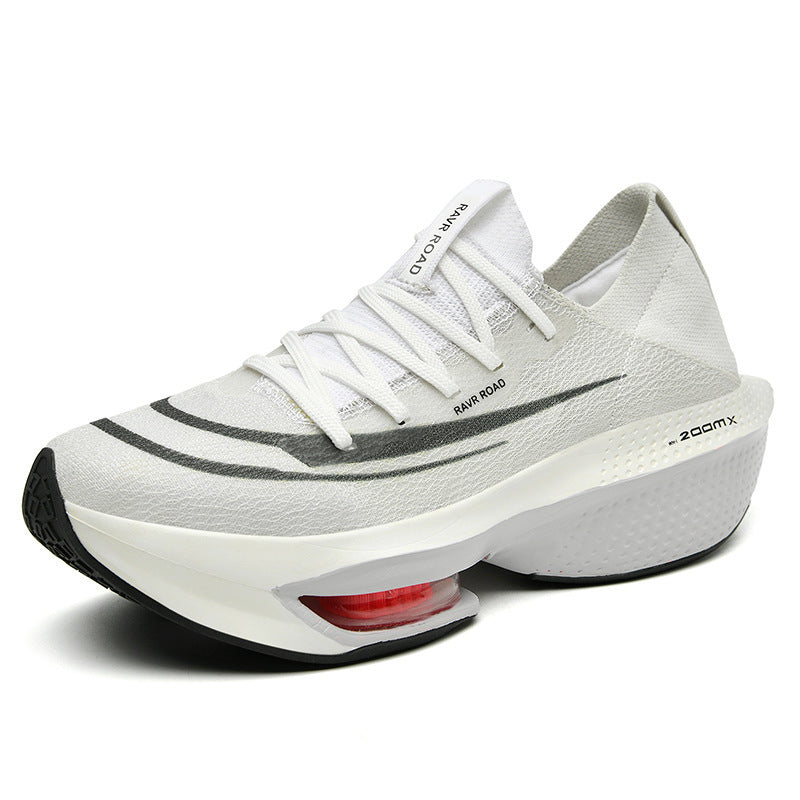 Herren hochdämpfender Straßenlaufschuh mit sichtbarer Luftkammer und nahtlosem Strickoberteil Echo Archiv