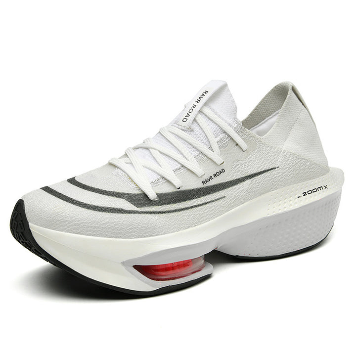 Herren hochdämpfender Straßenlaufschuh mit sichtbarer Luftkammer und nahtlosem Strickoberteil Echo Archiv