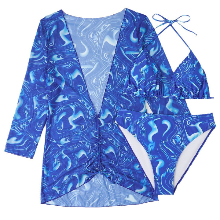 Damen Bikiniset mit lässigem Wickelkleid und verspieltem Design Echo Archiv