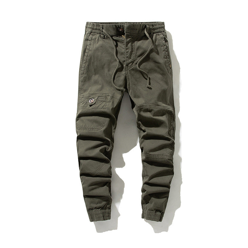 Herren Moderner Utility-Jogger mit elastischem Komfortbund, Kniepaneelen und Cargotasche Echo Archiv