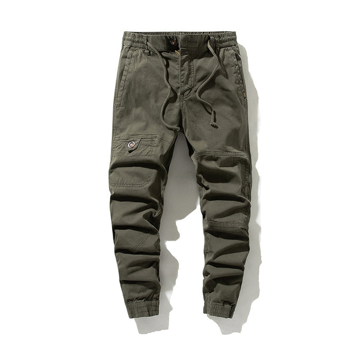 Herren Moderner Utility-Jogger mit elastischem Komfortbund, Kniepaneelen und Cargotasche Echo Archiv