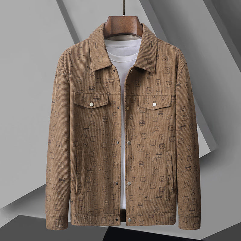 Herren Modische Utility-Jacke mit aufgesetzten Taschen Echo Archiv