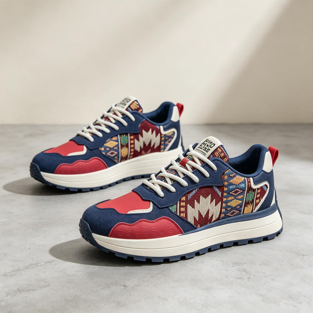 Herren Sportliche Sneaker mit dekorativem Muster Echoarchiv