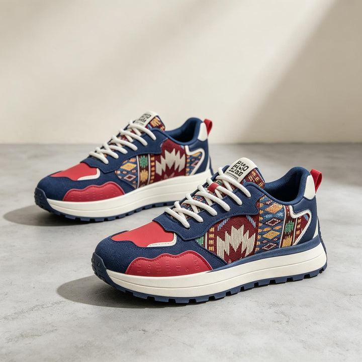 Herren Sportliche Sneaker mit dekorativem Muster Echoarchiv