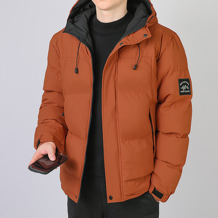 Herren isolierte Thermojacke mit verstellbarer Kapuze Echoarchiv