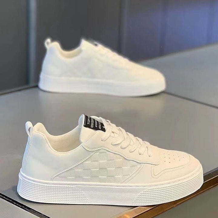 Damen Modische Sneaker aus Kunstleder mit trendigem Karomuster Echo Archiv