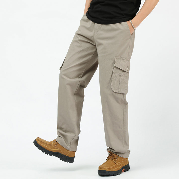 Herren utilitaristische Cargohose mit geradem Schnitt und Multifachtaschen Echo Archiv
