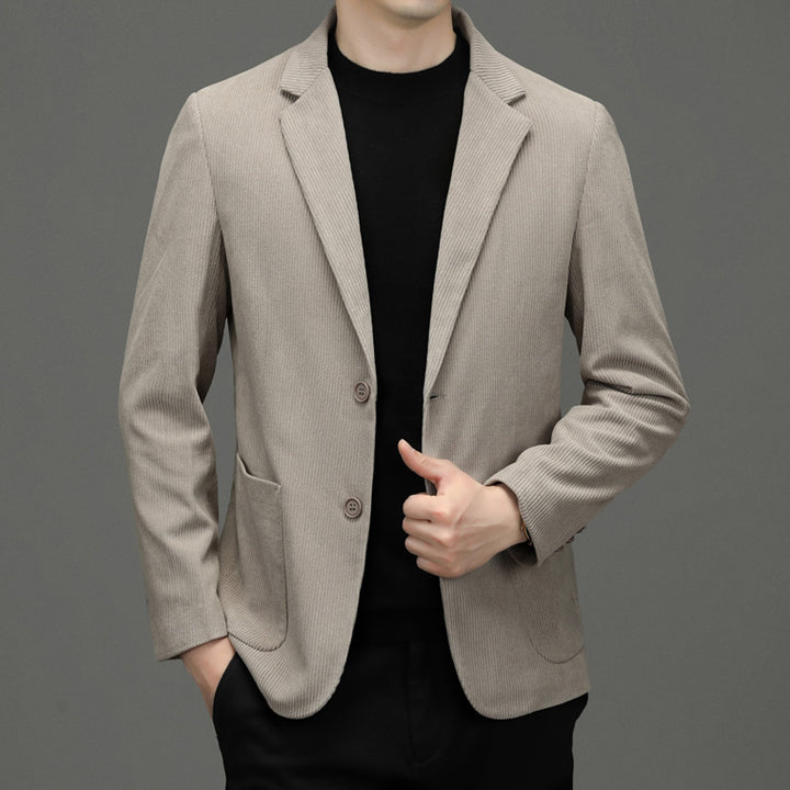 Herren Kordsakko Slim-Fit aus Baumwollmix mit aufgesetzten Taschen Echoarchiv