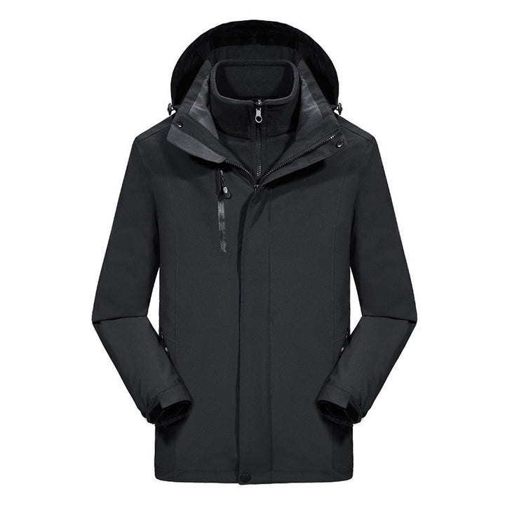 Herren Softshell-Parka mit herausnehmbarer Fleece-Innenjacke und verstellbarer Kapuze Echo Archiv