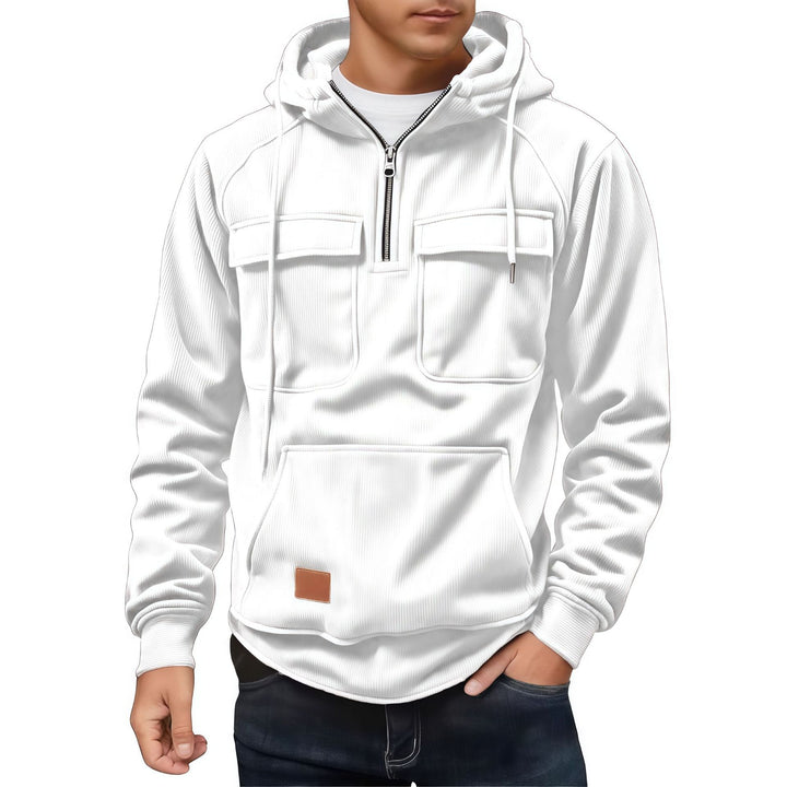 Herren Fleece-Hoodie mit praktischen Taschen Echoarchiv
