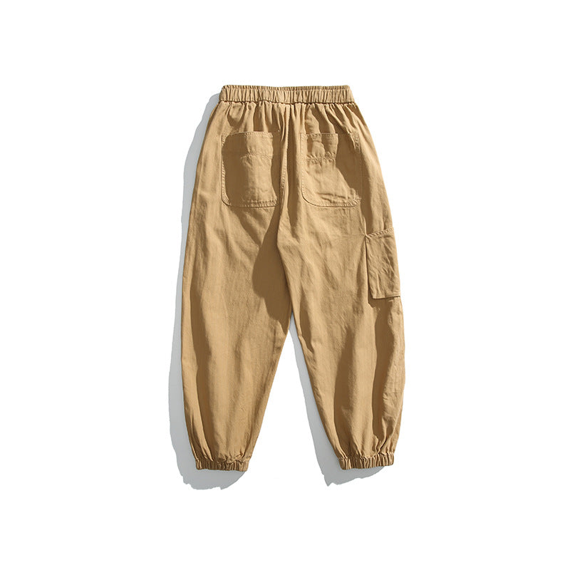 Herren Tapered-Canvas-Cargo-Jogger mit elastischem Kordelbund und integriertem Gurt Echo Archiv
