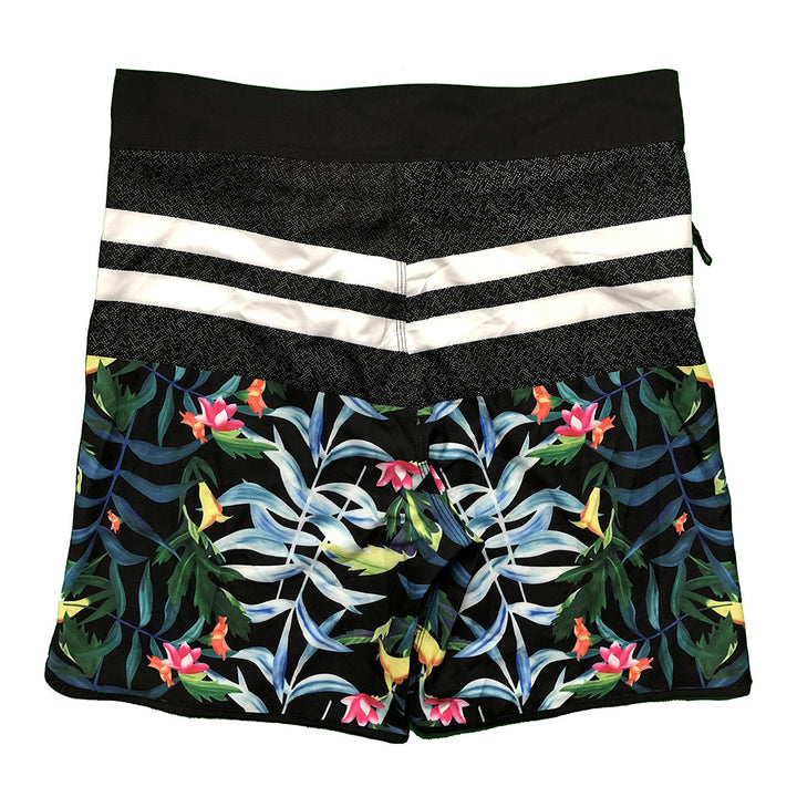 Herren Badeshorts mit modischem Floral-Design und schnelltrocknendem Material Echoarchiv