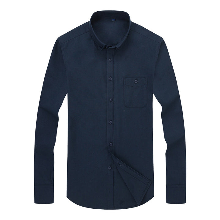 Herren Business-Hemd mit Button-Down-Kragen und Brusttasche Echoarchiv