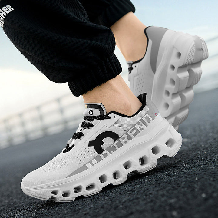 Unisex innovative Hohlkammer-Plateau-Sneaker mit ultraleichter Gittersohle und nahtlosem Mesh-Obermaterial – Norré