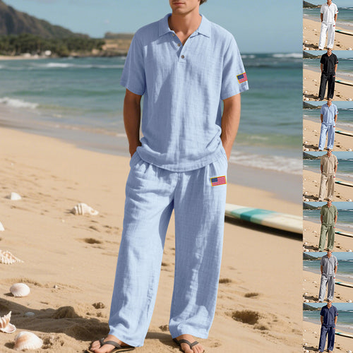 Herren lässiges Strand-Outfit aus leichtem und atmungsaktivem Stoff Echoarchiv