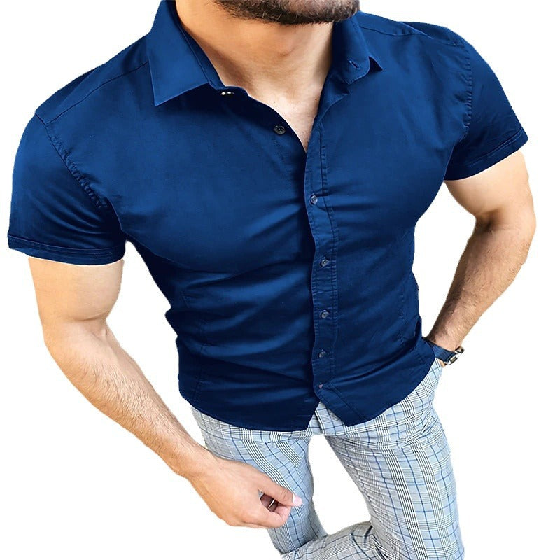 Herren Kurzarmhemd Echoarchiv