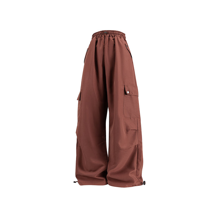 Damen Baggy-Cargo-Hose mit Tunnelzugbund, großen Klappentaschen und verstellbarem Saum Echo Archiv