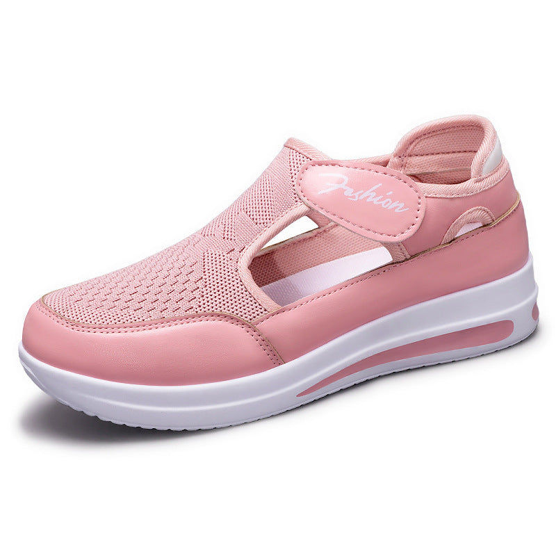 Damen Flexible Slip-On Fitnessschuhe mit atmungsaktiver Netzoberfläche Echo Archiv